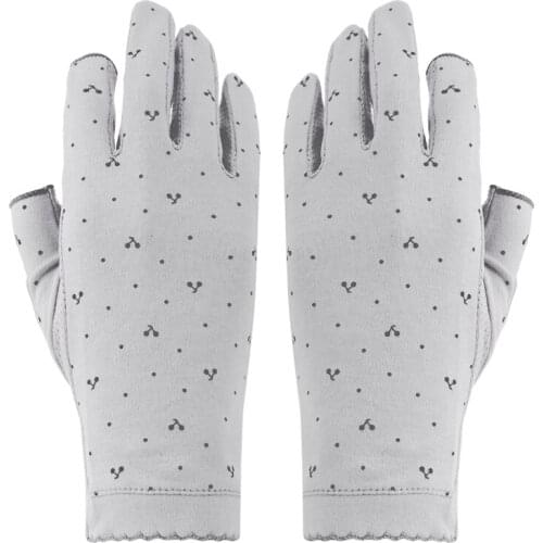 Anti-slip Breathable Gloves Fingerless Gloves Cotton Cycling Driving Gloves Spring Summer Stretch Sunscreen Half Finger