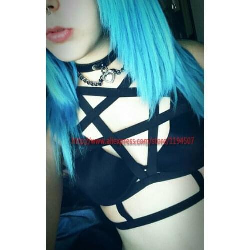 New fashion 2015 new elastic material body cage bra wire harness, women sexy lingerie, fetish clothing,Pentagram body cage O0073