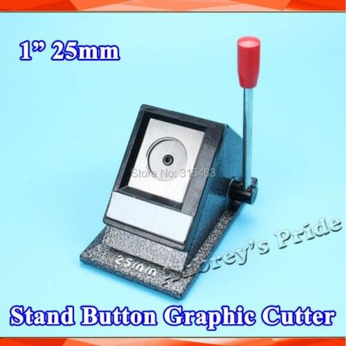 NEW Heavy Duty Manual 1" 25mm Multi Sheets Stand Paper Graphic Punch Die Cutter for Pro Button Maker
