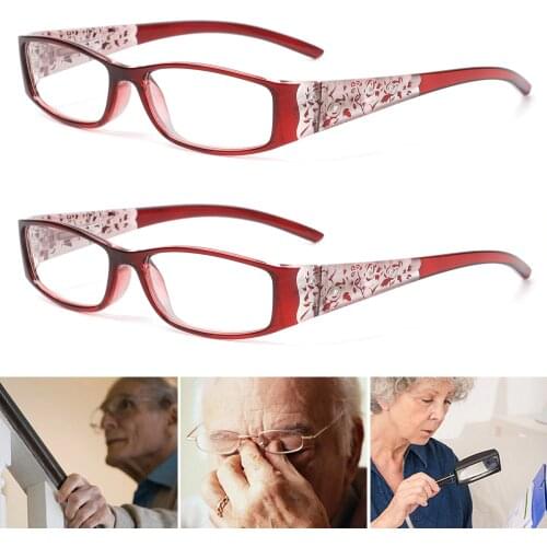 2021 Retro Women Resin Reading Glasses Anti-blue Light Presbyopic Radiation Protection Portable Ultralight Eyewear Vision Care