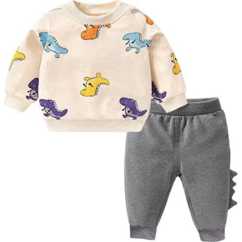 Autumn Baby Boys Tracksuit Kids Clothes Sets Cotton Sweatshirts+Pants 2 Pcs Sport Suit Toddler Girl Pajamas Set Costumes Outfit