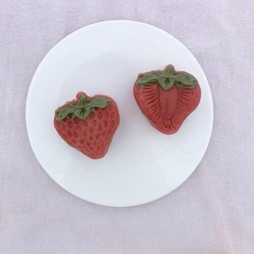 Plastic Mooncake Molds 50g Strawberry Stamp Cookie Cutter Moulds DIY Baking Tool
