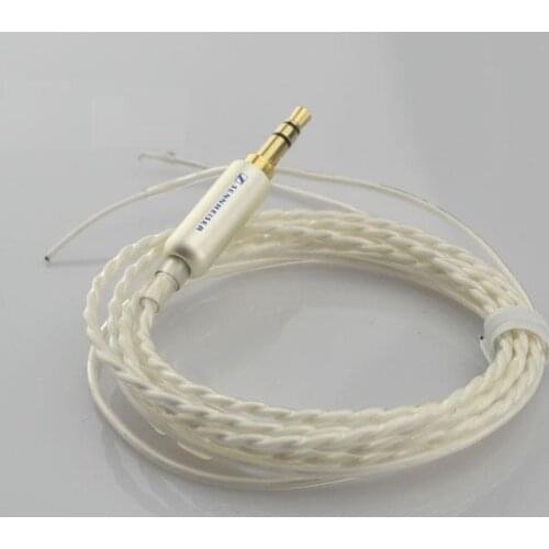 Silver plated wire DIY headphone line upgrade Fever headphone wire Headphones repair line