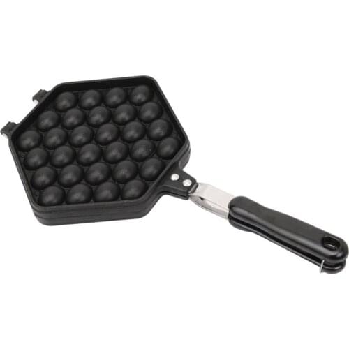 QQ Egg Bubble Cake Baking Pan Mold Eggettes Iron Aluminum Hongkong Waffle Maker Mould Non-stick Coating DIY Muffins Plate