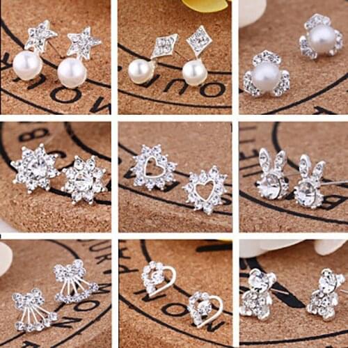 Korean Version of INS Earrings New Pearl Earrings Small Jewelry Earrings Female Fashion Earrings Jewelry Gift