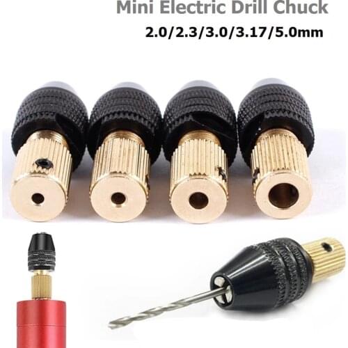 Drill Chuck 0.3-3.2mm Mini 3 Jaw Drill Bit Adapter 2/2.3/3/3.17/5mm Holder Clamp Shaft Motor Tools Electric Drill Chuck