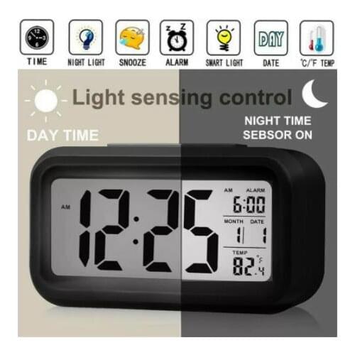 LED Digital Alarm Clock Backlight Snooze Mute Calendar Desktop Electronic Bcaklight Table clocks Desktop clock