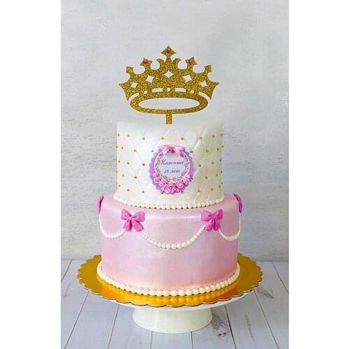 Princess Crown Cake Topper, Girl Birthday Queen, First Birthday, Its A Girl Baby Shower Cake Topper, Gender Reveal Party Decora