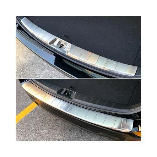 Outer + Inner Rear Bumper Protector Sill Trim 2pcs for Subaru Forester 2019