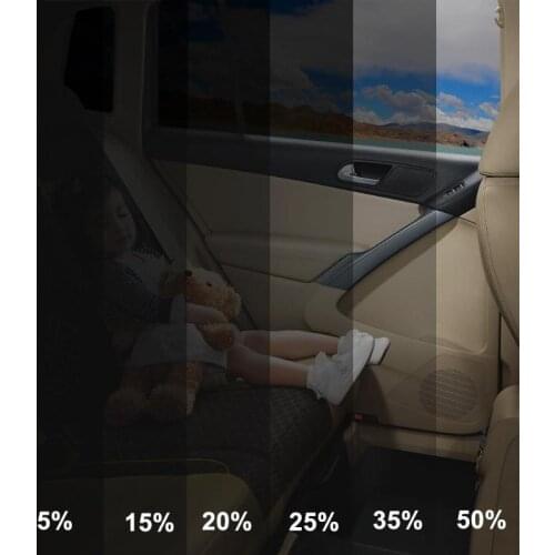 VODOOL 300x50cm VLT Black Car Home Glass Window Tint Tinting Film Roll Auto Side Window Solar UV Protector Sticker With Scraper