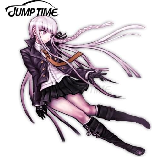 Jump Time 13 x 10cm For Danganronpa Kyoko Kirigiri Anime Car Stickers Vinyl Waterproof Laptop Decals DIY Car Assessoires