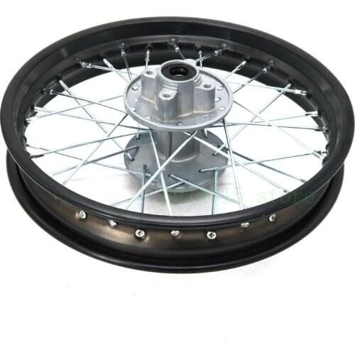 1.85 -12inch Rear Steel Rims Brake A Style Disc Plate Wheel Rims Hub For CRF50 APOLLO 110 Kayo Chinese Dirt Pit Bike3.00-12 tire