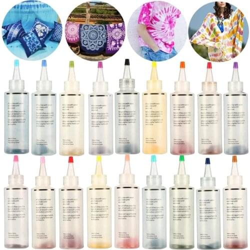 18 Pcs Tie Dye Kit Fabric Textile Permanent Paint Colors Pigment For Clothes Картина По Номерам