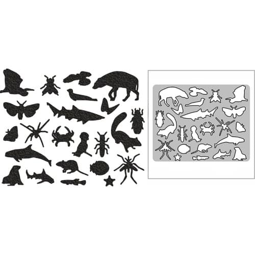 New Squirrel Starfish Crab Panel 2021 Metal Cutting Dies for Scrapbooking and Card Making Embossing Craft Decorative No Stamps