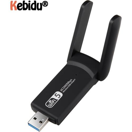5GHz/2.4Ghz Dual Band 1200Mbps USB 3.0 RTL8812BU Wireless USB Wifi Lan Adapter Dongle 802.11ac With Antenna AP Mode For Laptop