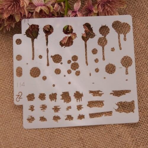 5PCS New creative Layering Stencils Drawing Color Spray stencil DIY Scrapbook photo album DIY Paper Card Crafts