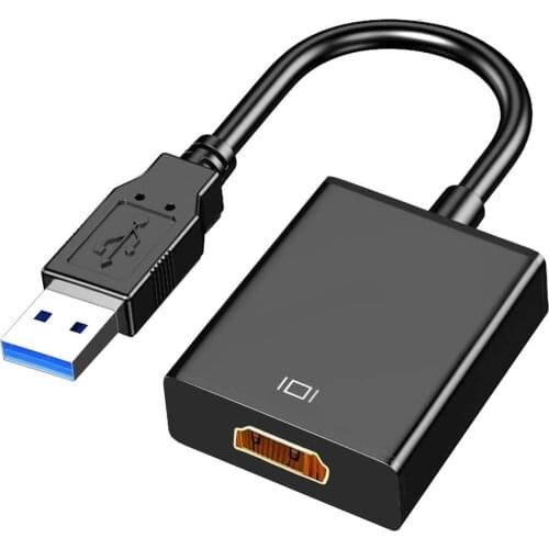 HD 1080P USB 3.0 To HDMI-Compatible Adapter Audio Video Converter For PC Laptop Windows 7 8 10 Desktop Projector HDTV