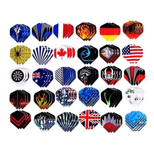 90Pcs/30 Sets Of Dart Flights Design Assorted Tail Wing Board Games Darts Soft Tip Darts Professional Outdoor Sports