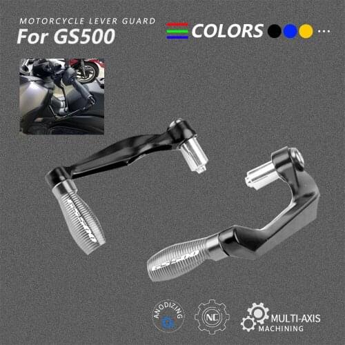 GS 500 For SUZUKI GS500 Motorcycle Accessories CNC Aluminum Alloy Handlebar Grips Guard Brake Clutch Levers Handguard
