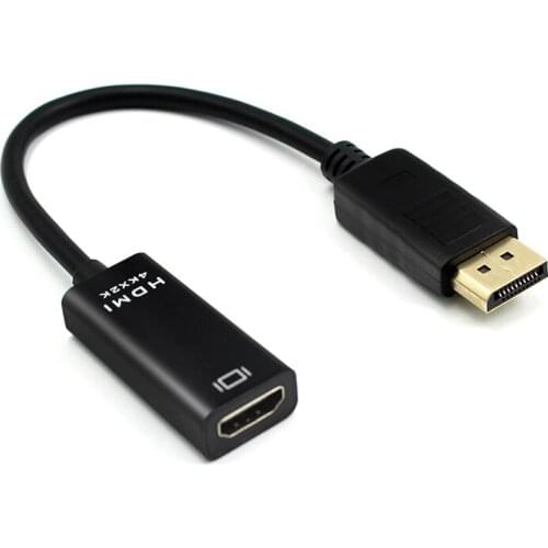 DP to HDMI Cable Adapter Male To Female Laptop PC Display Port to 4K HDMI Cable Adapter Converter