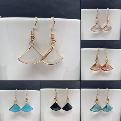 Crochet Earrings, New Fashion Glamour Style Banquet Wedding Wedding Birthday Accessories, Fan-shaped Popular Ladies Jewelry Set