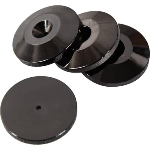 Gosear 4PCS Metal Shockproof Foot Spikes Pads Stands Mats for Speakers CD Players Turntable Amplifier DAC Recorder