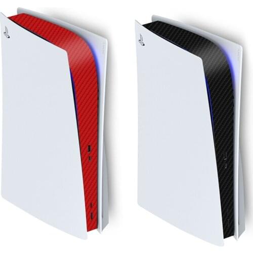 2021 For PS5 Disk Edition Carbon Fiber Skin Sticker Decal Cover For PlayStation 5 Console Console Center Skin Sticker