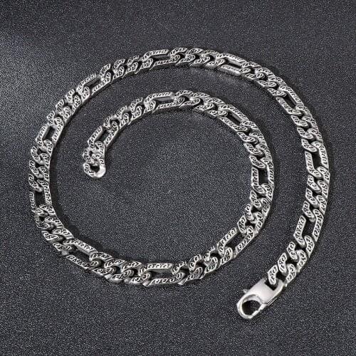 New stainless steel necklace, hip hop fashion jewelry, fashion cast titanium steel necklace, jumper accessories