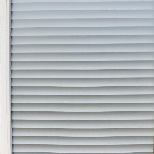 Window Film Electrostatic Adsorption Frosted Shutters Self Adhesive Window Sticker for Glass Bathroom Matte Striped Window Film