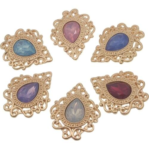 Opal Stone Material DIY Gift Craft Supplies Manualidades Resin Flatbacks Accessories for Hair Bows Handmade Decoration 5pieces