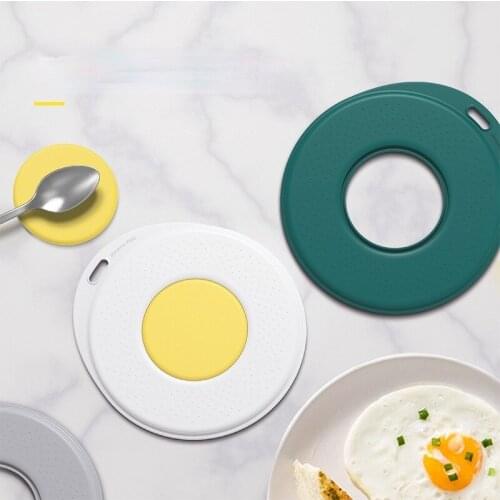 Creative Fried Egg Heat Insulation Mat Soft Rubber Mat Table Anti Scalding Mat Waterproof Cup Mat Multifunctional Anti Slip