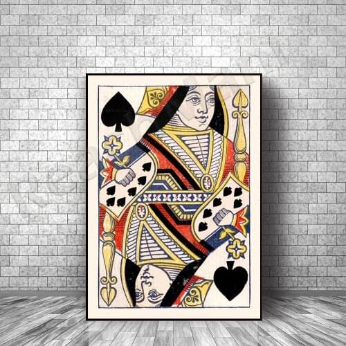 Queen of Spades poster 1867 Art Deco poster