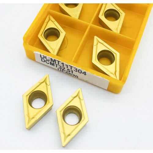 DCMT11T308 VP15TF UE6020 US735 10pcs External Turning Tools Carbide Inserts metal Lathe Cutter Tool DCMT 11T308 Turning Insert