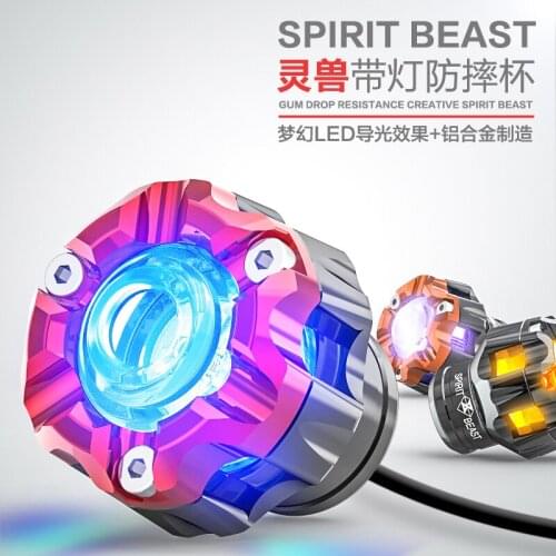 Motorcycle Slider with Light Locomotive Decoration Drop Protection Led Lamps Motor Protection Universal for Benelli