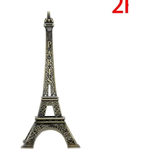 2 Pieces Tour Souvenir Vintage Tower Paris France Souvenir Metal Model
