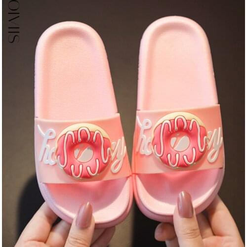 Doughnut slippers Kids Summer Beach Shoes Boy Girl Sandals Children Non-slip Slippers Baby Toddler Shoes