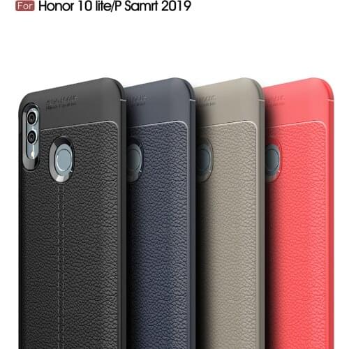 Huawei P Smart Case Etui Silicon Cover Case for Huawei P Smart 2019 Fundas Shockproof Carbon Fiber Brushe Bumper Coque Accessory