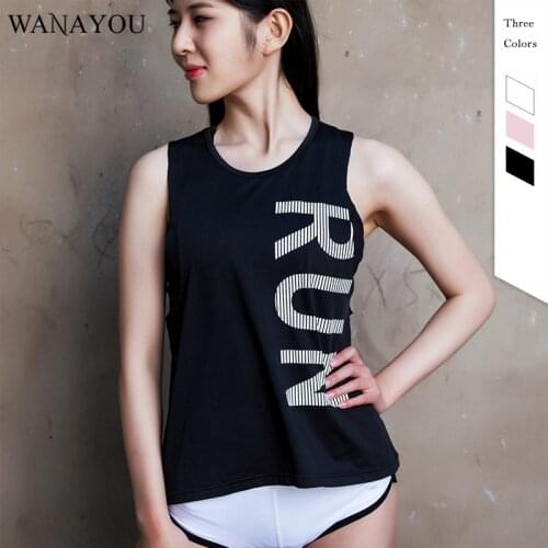 WANAYOU Women Sleeveless Yoga Shirt,Quick Dry Outdoor Sports Exercises Running Jerseys T-Shirts,Workout Gym Fitness Tank Top