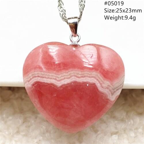 100% Natural Ice Red Rhodochrosite Pendant Love Women Men Water Drop Bead Necklace Reiki Rose Gold Plated Fashion AAAAAA