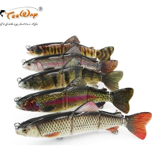 1Pcs 16.5cm 65g 4-segement Isca Artificial Pike Lure Muskie Fishing Lures Swimbait Crankbait Hard Bait Fishing Accessory FL4J04