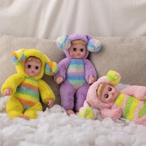 16inch Music Quality Interactive Peluche Baby Dolls Brinquedos Eyes Blink Puppy poupee Doll Erect Ears Soft Plush Silicone Doll