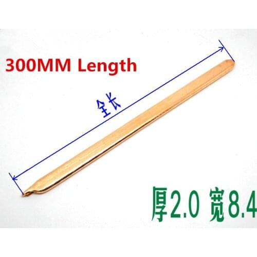 2PCS 300MM Pure Copper Flat Heat Pipe PC Heat Pipe Remould Heat Tube DIY 2.0mm,Width 8.4mm heat pipe