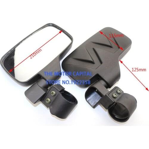 2pcs New Car Side View Mirrors Rear View Mirror Universal For UTV ATV Off road Large Wide View Race