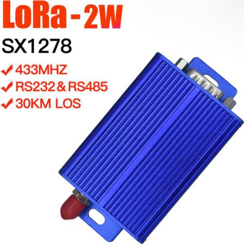 433 2W Lora High Power VHF Transceiver module 30KM Long Range communication Receiver and Transmitter 433mhz SX1278 LoRa Module