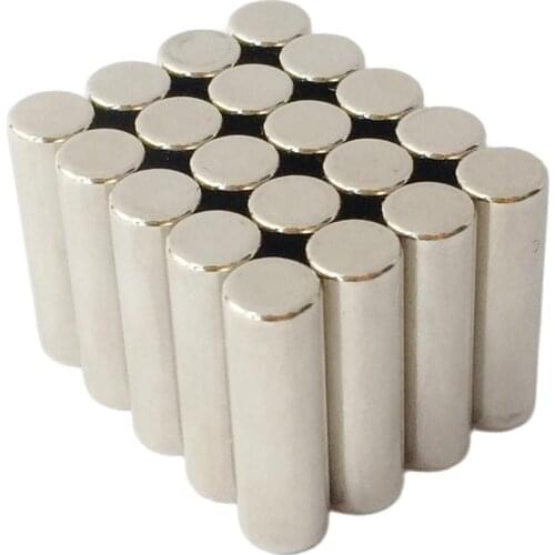 20pcs Permanent magnet dia6x20mm Neodymium Rare earth cylinder Magnetic Material round disc N35 20pcs/lot