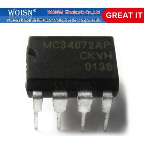 5pcs/lot MC34072AP MC34072P MC34072 34072 DIP-8 In Stock