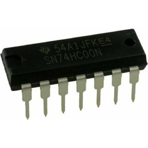 74HC00 Quad NAND Gate 2-Input DIP 14 IC - Pack of 5