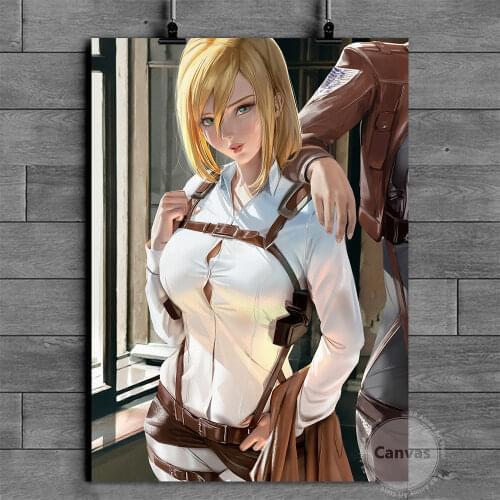 Anime sexy Annie Attack on Titan Poster Pictures Home Manga Decoration Paintings Canvas HD Prints Wall Art Modular Living Room