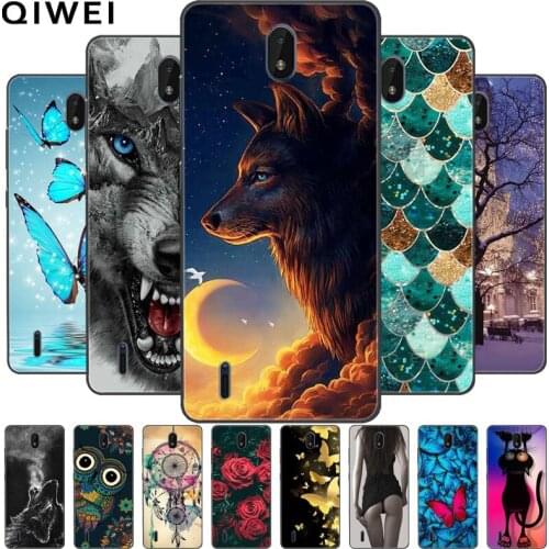 For Nokia C01 Plus Case Wolf Cat Painted Soft Silicone Cover for Nokia C01 Plus Phone Cases TPU Bumper Funda C01plus TA-1383