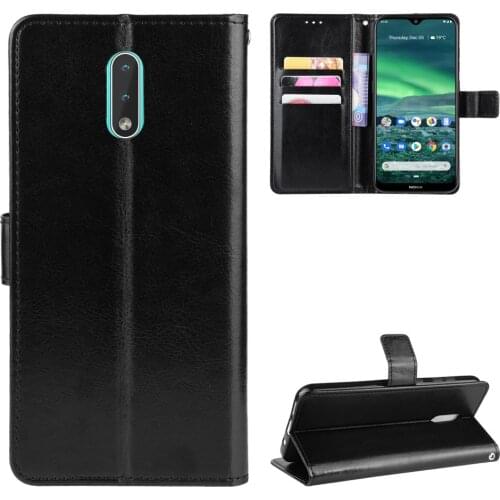 Book Style PU Leather Case Cover for NOKIA 2.3 Flip Wallet Phone Bags Cases with Stand for NOKIA 2.3